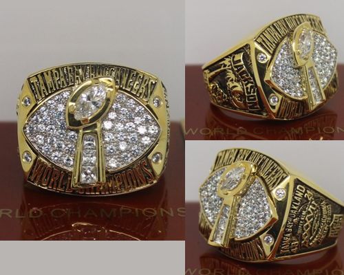 2002 NFL Super Bowl XXXVII Tampa Bay Buccaneers Championship Ring - Click Image to Close